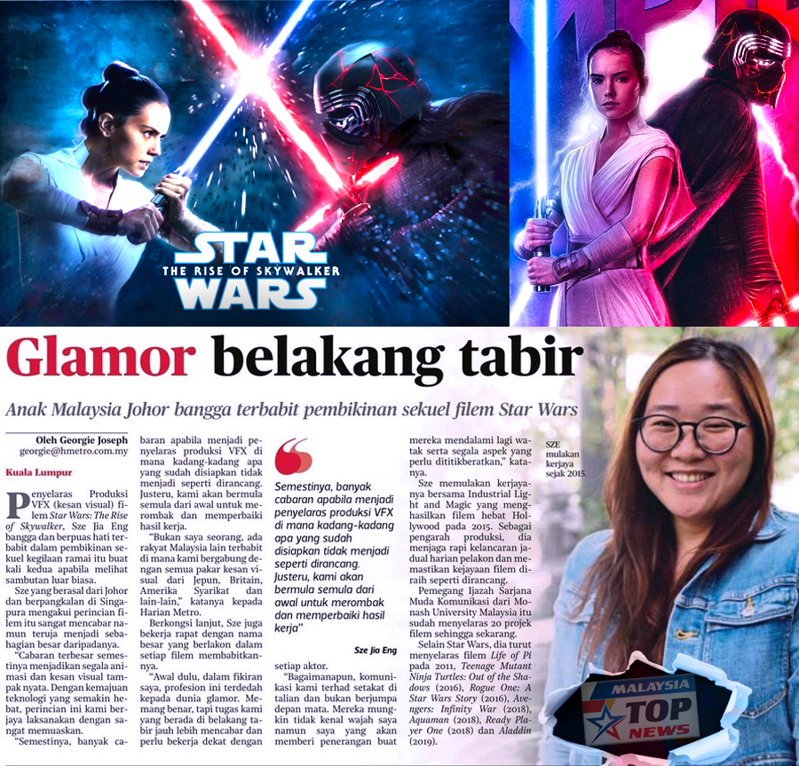 Anak Malaysia Johor Bangga Terbabit Pembikinan Sekuel Filem Star Wars